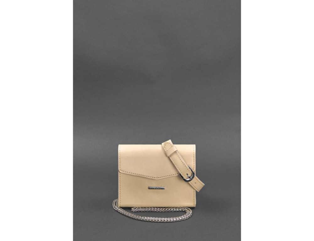 Світло-бежевий поясний шкіряний набір сумок BN-BAG-38-light-beige - Фотографія № 2