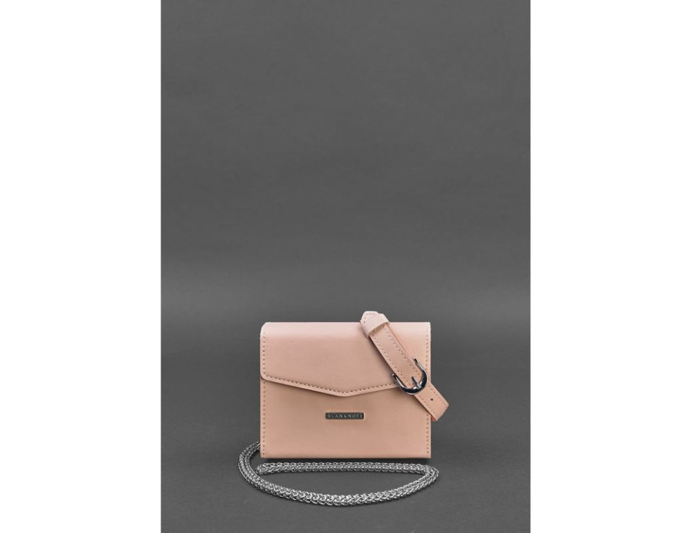 Набір жіночих рожевих шкіряних сумок Mini поясна/кроссбоді BN-BAG-38-pink - Фотографія № 3