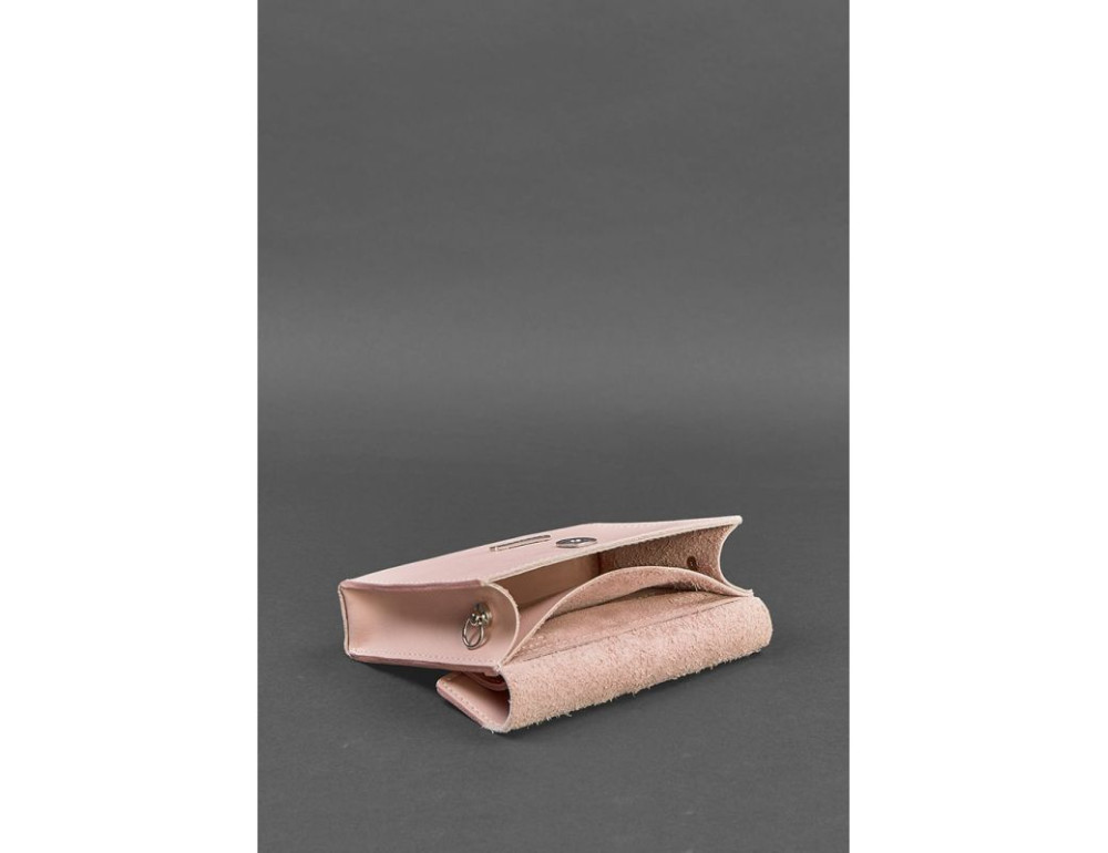 Набір жіночих рожевих шкіряних сумок Mini поясна/кроссбоді BN-BAG-38-pink - Фотографія № 6
