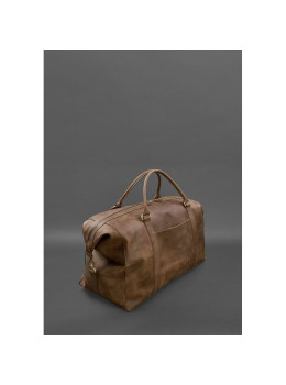 Кожаная дорожная сумка темно-коричневая Crazy Horse BN-BAG-41-o