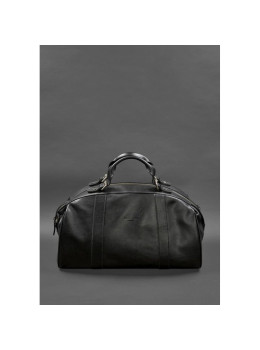 Кожаная дорожная сумка Люкс Черная BN-BAG-43-g