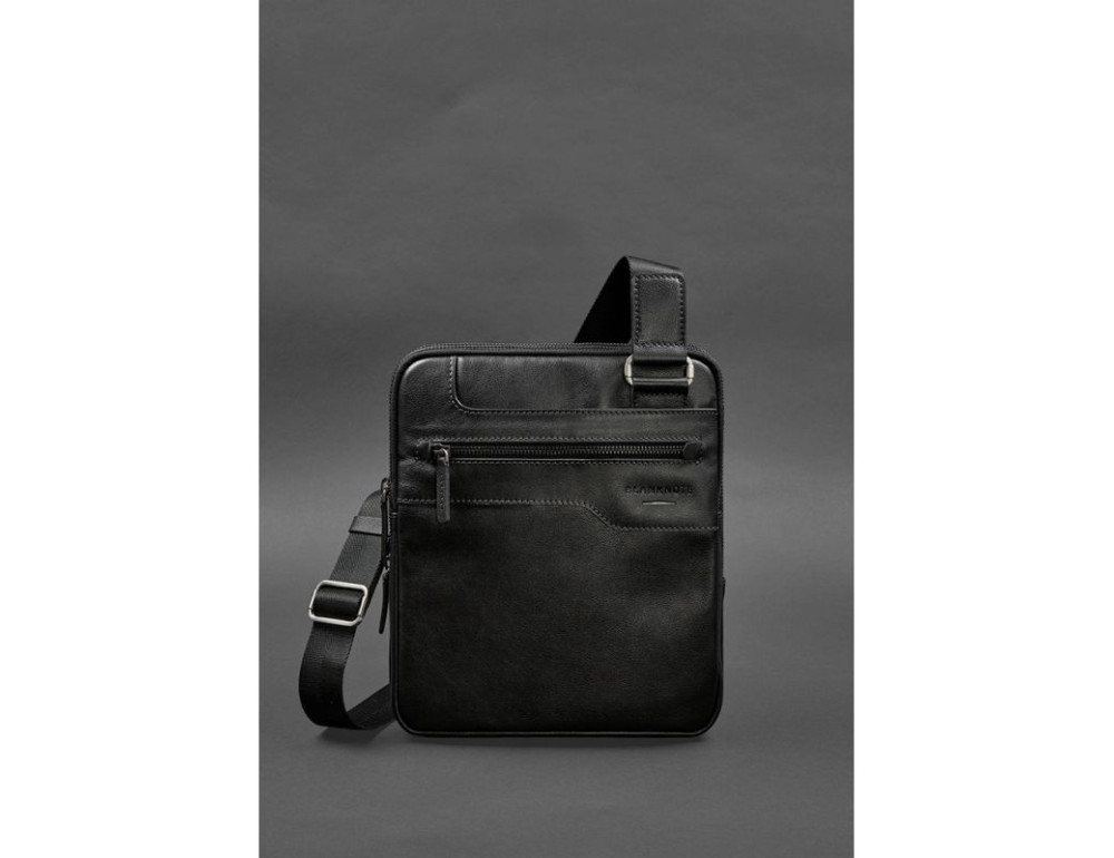 Чоловіча шкіряна сумка-месенджер 3 блискавки BN-BAG-44-g - Фотографія № 1 Чоловіча шкіряна сумка-месенджер 3 блискавки BN-BAG-44-g - Фотографія № 1