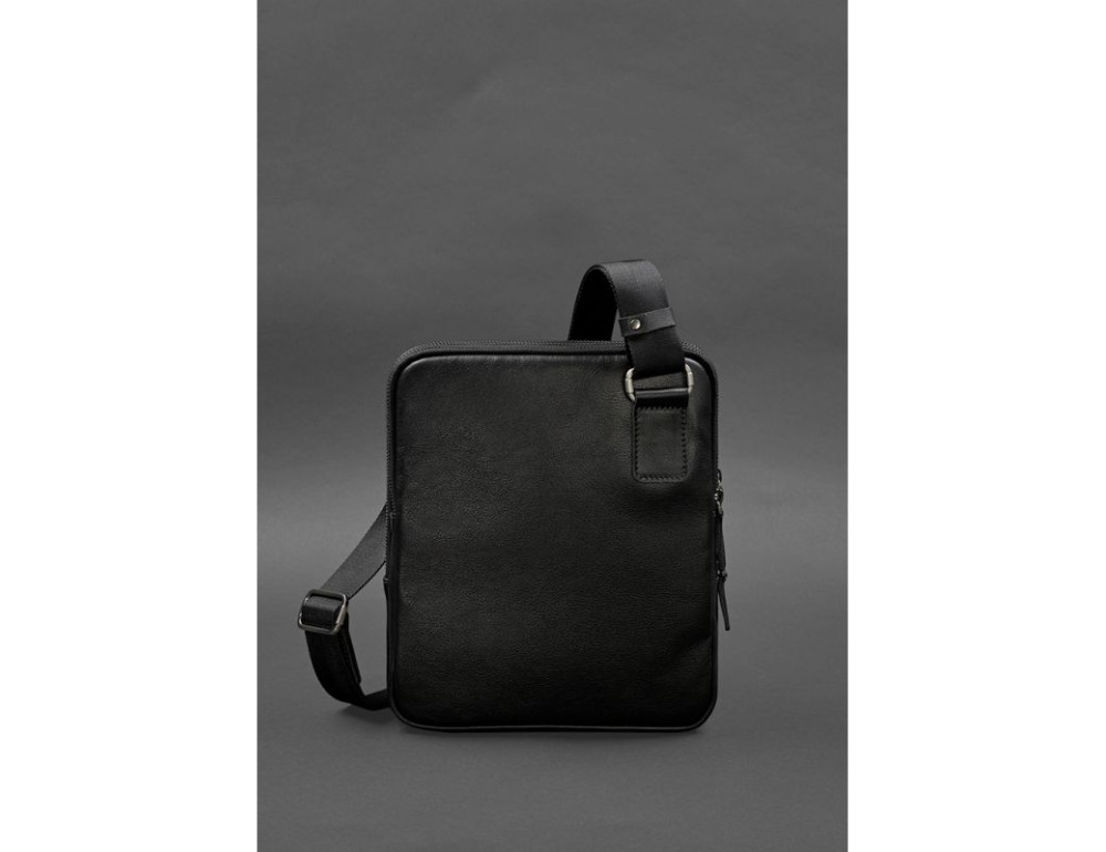 Чоловіча шкіряна сумка-месенджер 3 блискавки BN-BAG-44-g - Фотографія № 3