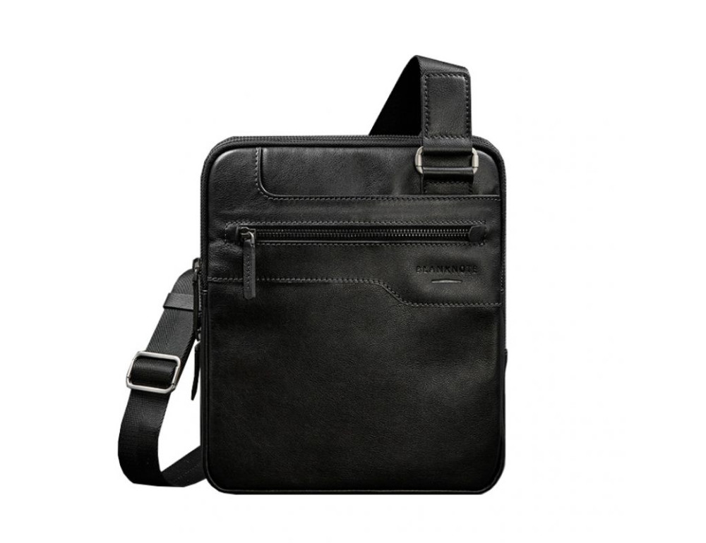 Чоловіча шкіряна сумка-месенджер 3 блискавки BN-BAG-44-g - Фотографія № 6