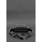 Кожаная поясная сумка-бананка трапеция черная BN-BAG-45-g - Фото № 103