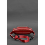 Кожаная поясная сумка-бананка ирапеция красная BN-BAG-45-red - Фото № 103