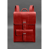 Шкіряний рюкзак Brit кораловий Crazy Horse Blanknote BN-BAG-47-coral Шкіряний рюкзак Brit кораловий Crazy Horse Blanknote BN-BAG-47-coral