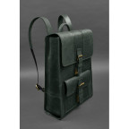 Шкіряний рюкзак Brit зелений Crazy Horse Blanknote BN-BAG-47-iz - Фотографія № 101