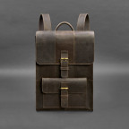 Шкіряний рюкзак Brit темно-коричневий BN-BAG-47-o - Фотографія № 105