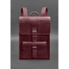 Шкіряний рюкзак Brit бордовий Crazy Horse Blanknote BN-BAG-47-vin-kr