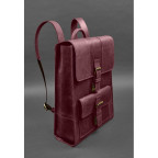 Шкіряний рюкзак Brit бордовий Crazy Horse Blanknote BN-BAG-47-vin-kr - Фотографія № 101