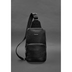Шкіряний чоловічий рюкзак (сумка-слінг) на одне плече Blackwood чорний BN-BAG-49-bw - Фотографія № 100