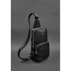 Шкіряний чоловічий рюкзак (сумка-слінг) на одне плече Blackwood чорний BN-BAG-49-bw - Фотографія № 101