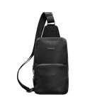 Шкіряний чоловічий рюкзак (сумка-слінг) на одне плече Blackwood чорний BN-BAG-49-bw - Фотографія № 108