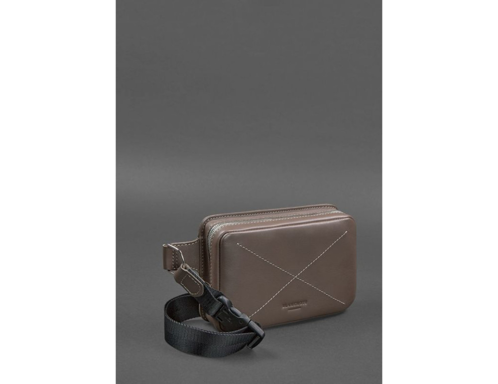 Шкіряна сумка Dropbag Mini темно-бежева Blancnote BN-BAG-6-beige - Фотографія № 2