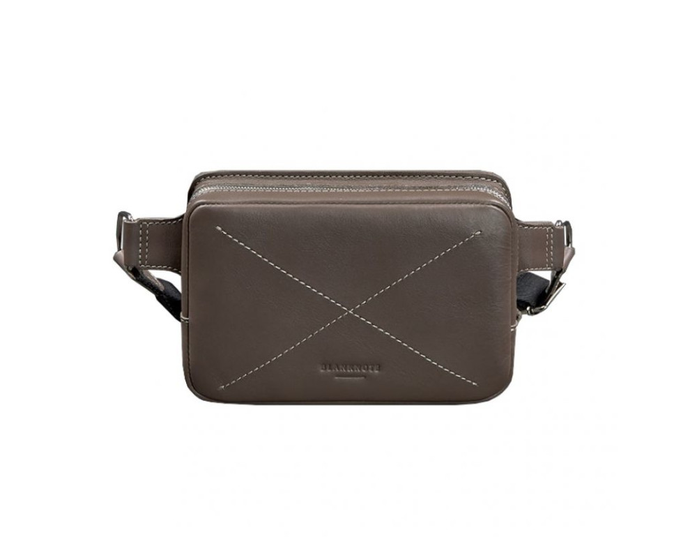 Шкіряна сумка Dropbag Mini темно-бежева Blancnote BN-BAG-6-beige - Фотографія № 9