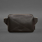 Шкіряна сумка Dropbag Mini темно-коричнева Blanknote BN-BAG-6-choko - Фотографія № 105