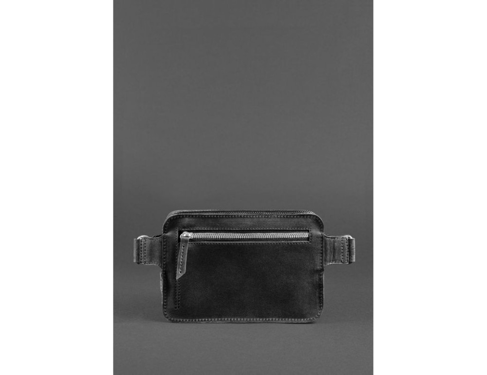 Шкіряна сумка Dropbag Mini чорна Crazy Horse BN-BAG-6-g-kr - Фотографія № 5