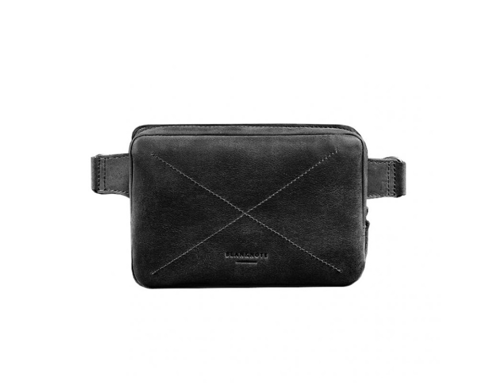 Шкіряна сумка Dropbag Mini чорна Crazy Horse BN-BAG-6-g-kr - Фотографія № 9