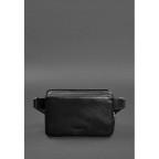 Чорна шкіряна сумка на пояс прямокутна Blancnote BN-BAG-6-G - Фотографія № 101