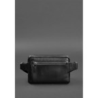 Чорна шкіряна сумка на пояс прямокутна Blancnote BN-BAG-6-G - Фотографія № 103