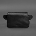 Чорна шкіряна сумка на пояс прямокутна Blancnote BN-BAG-6-G - Фотографія № 108