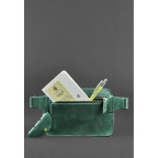Стильная кожаная сумка на пояс зелёного цвета Blancnote BN-BAG-6-IZ - Фото № 104