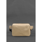 Шкіряна жіноча поясна сумка Dropbag Mini світло-бежева Blanknote BN-BAG-6-light-beige - Фотографія № 100