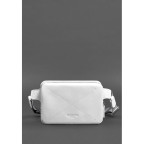 Біла шкіряна сумка на пояс квадратна Blancnote BN-BAG-6-LIGHT-BW - Фотографія № 101