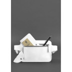 Біла шкіряна сумка на пояс квадратна Blancnote BN-BAG-6-LIGHT-BW - Фотографія № 104