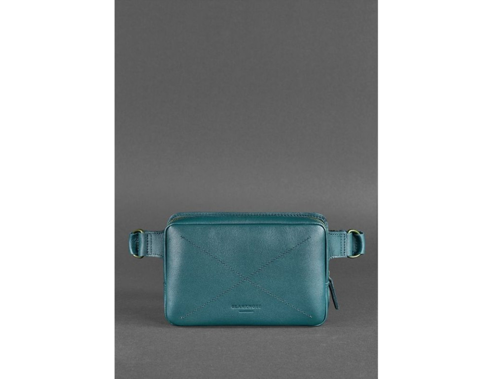 Зелена жіноча сумка на пояс Blancnote BN-BAG-6-MALACHITE - Фотографія № 2