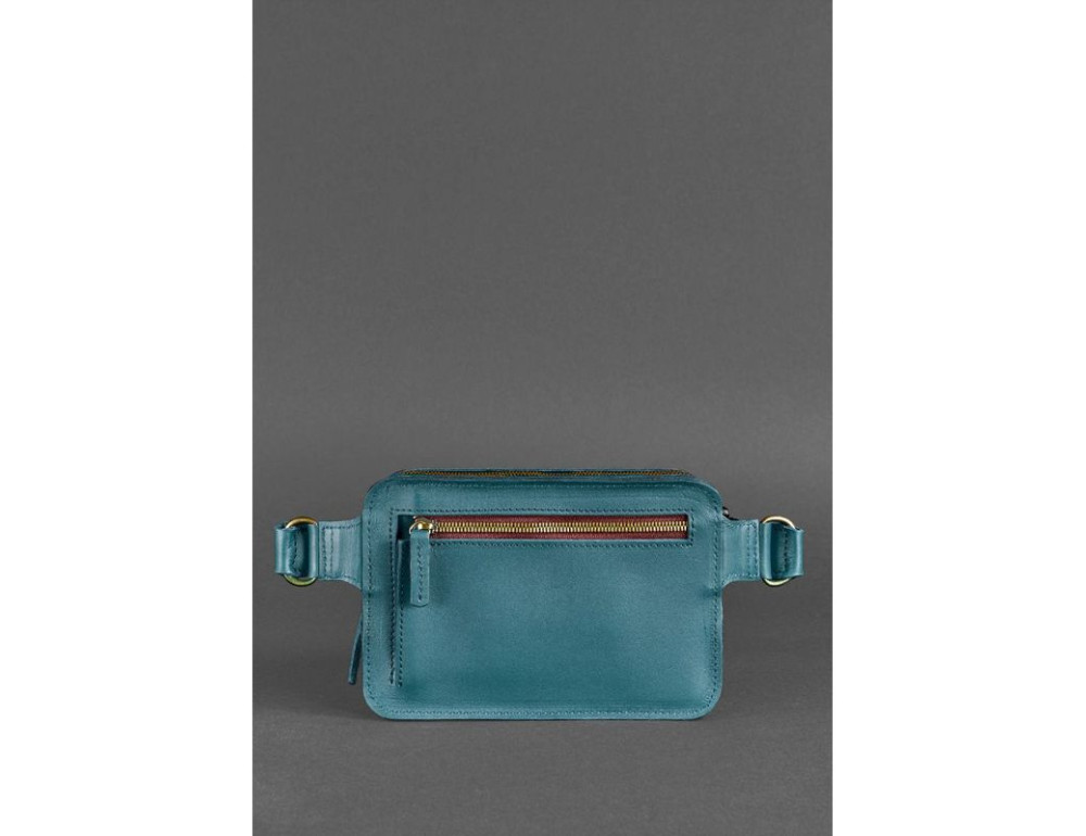 Зелена жіноча сумка на пояс Blancnote BN-BAG-6-MALACHITE - Фотографія № 4