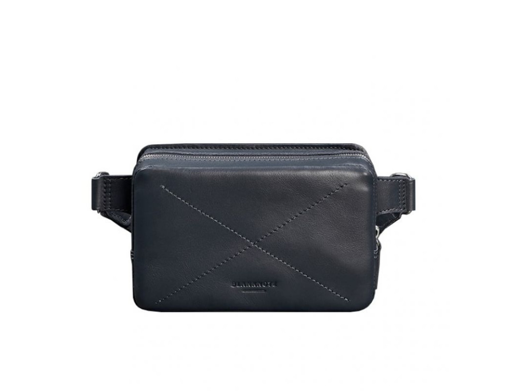 Темно-синя сумка на пояс Blanknote BN-BAG-6-NAVY-BLUE - Фотографія № 10