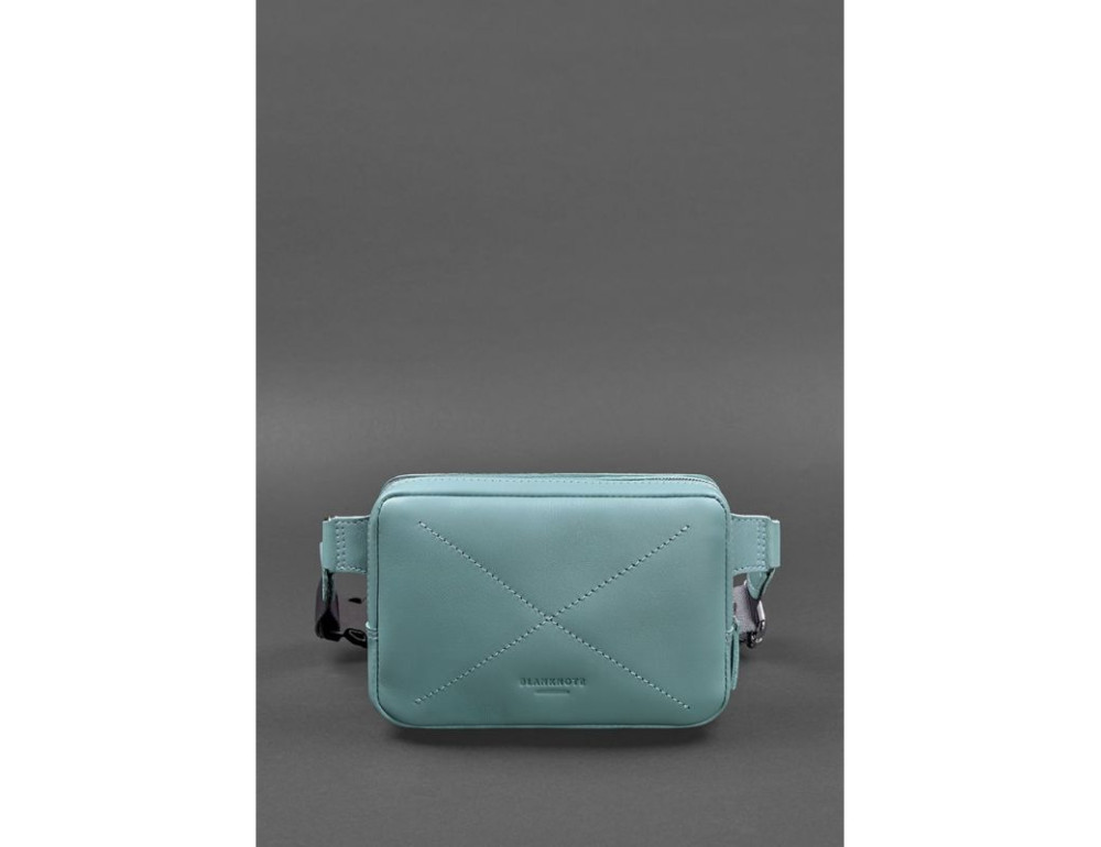 Бірюзова шкіряна сумка на пояс Blancnote BN-BAG-6-TIFFANY - Фотографія № 2