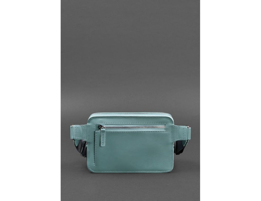 Бірюзова шкіряна сумка на пояс Blancnote BN-BAG-6-TIFFANY - Фотографія № 4
