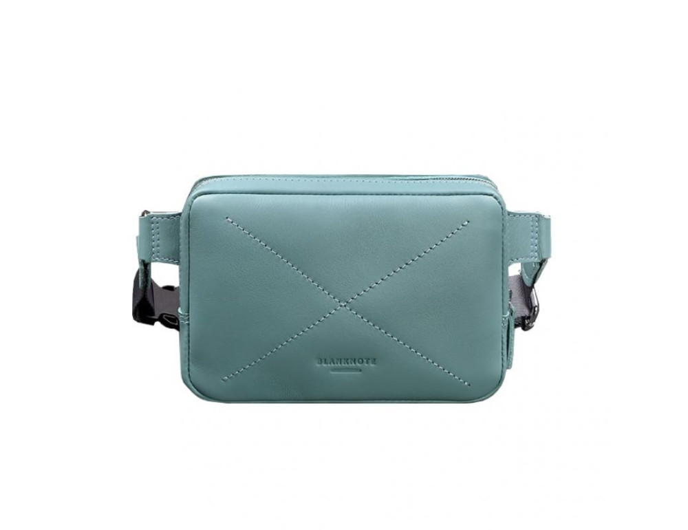 Бірюзова шкіряна сумка на пояс Blancnote BN-BAG-6-TIFFANY - Фотографія № 8