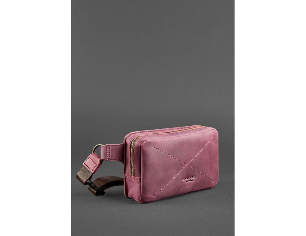 Шкіряна сумка на пояс Blanknote BN-BAG-6-VIN-KR - Фотографія № 3