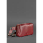 Бордова шкіряна сумка на пояс Blancnote BN-BAG-6-VIN - Фотографія № 102