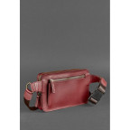 Бордова шкіряна сумка на пояс Blancnote BN-BAG-6-VIN - Фотографія № 105