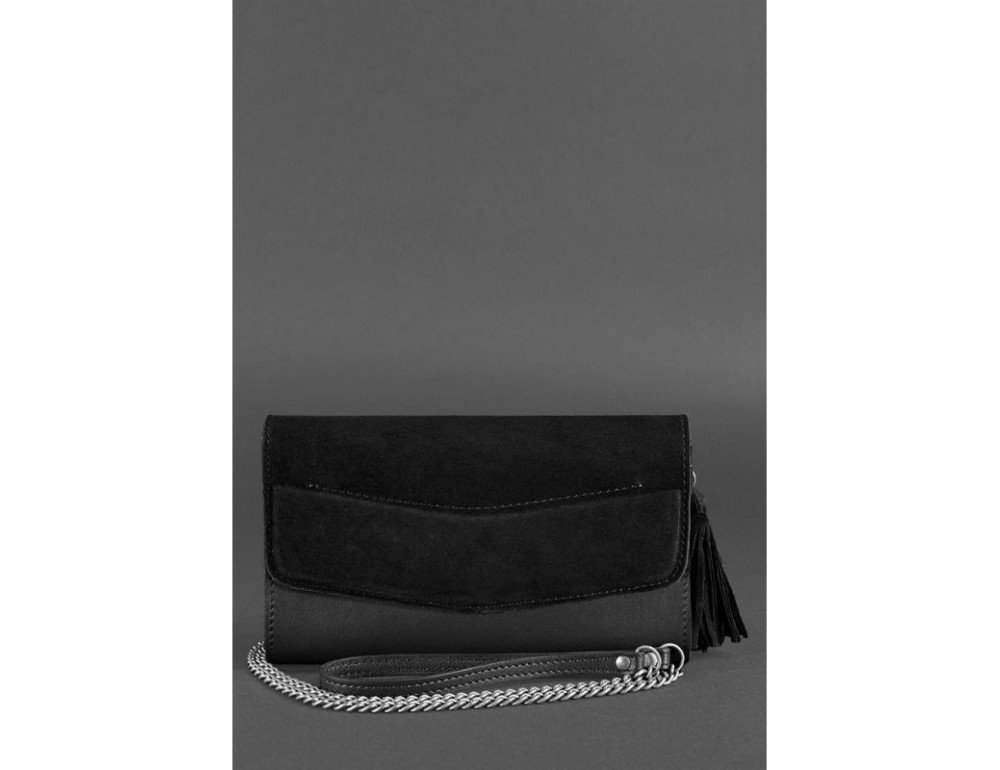 Жіночий клатч Еліс blanknote BN-BAG-7-g-velur - Фотографія № 3