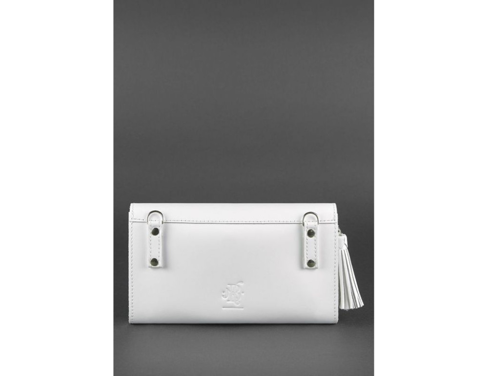 Шкіряний клатч Еліс blanknote BN-BAG-7-light біла - Фотографія № 4