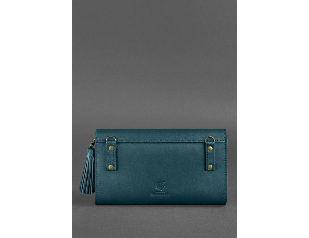 Шкіряний клатч Еліс blanknote BN-BAG-7-malachite смарагд - Фотографія № 4
