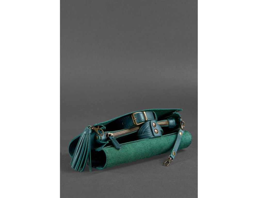 Шкіряний клатч Еліс blanknote BN-BAG-7-malachite смарагд - Фотографія № 7