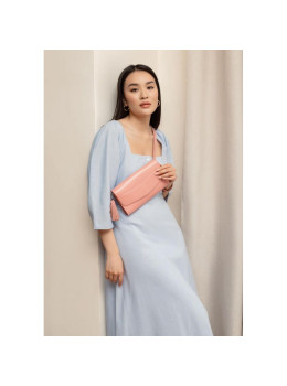 Шкіряний клатч Еліс blanknote BN-BAG-7-pink-peach пудровий
