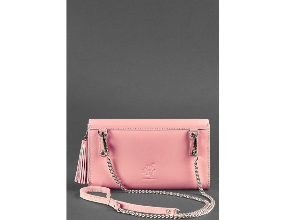 Шкіряний клатч Еліс blanknote BN-BAG-7-pink-peach пудровий - Фотографія № 5