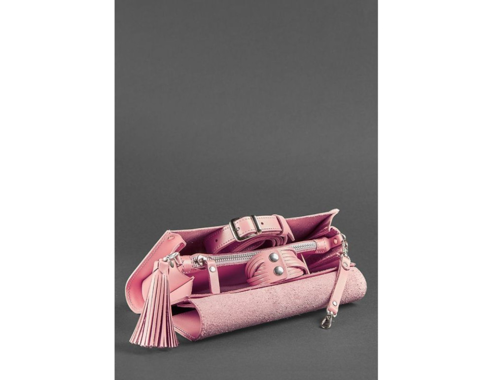 Шкіряний клатч Еліс blanknote BN-BAG-7-pink-peach пудровий - Фотографія № 7