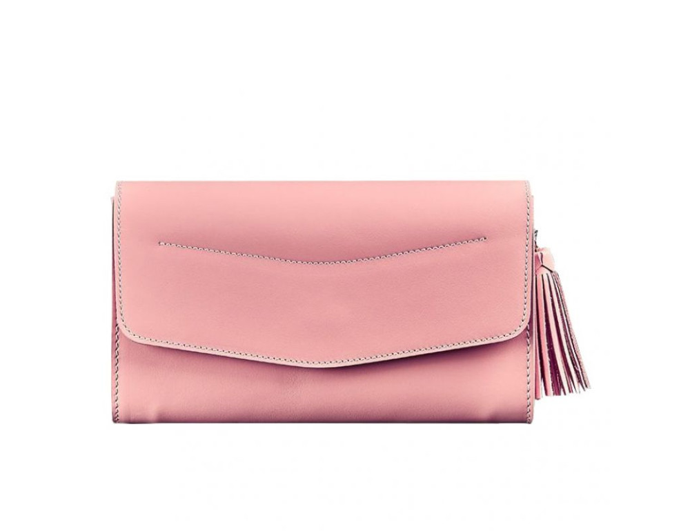 Шкіряний клатч Еліс blanknote BN-BAG-7-pink-peach пудровий - Фотографія № 10