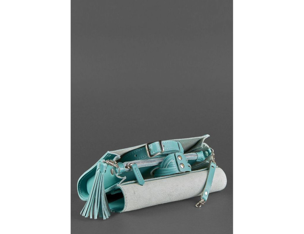 Шкіряний клатч Еліс Тіффані blanknote BN-BAG-7-tiffany бірюза - Фотографія № 6