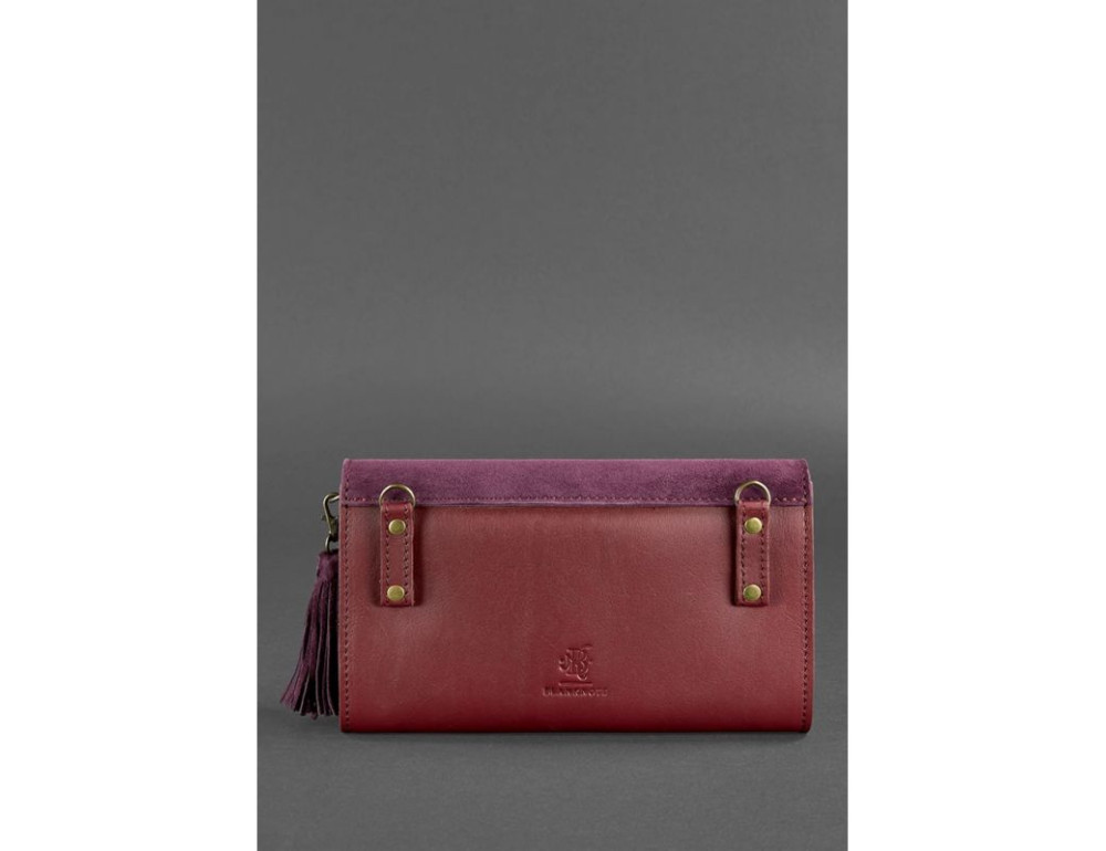 Жіноча шкіряна сумочка-клатч Blancnote BN-BAG-7-VIN-VELUR - Фотографія № 5