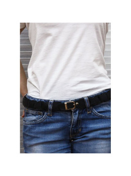 Женский кожаный бохо-ремень черный Blancnote BN-BELT-1-g-kr